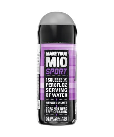 Mio Sport Liquid Water Enhancer Arctic Grape 1.62 OZ 6-Pack - 18 Servings (Pack of 6) - Buy Online on GoSupps.com
