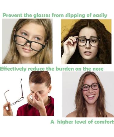 12 Pairs Silicone Nose Pads - Anti-Slip Soft Holder for Glasses & Sunglasses | Black & Transparent | Sports Eyewear Essentials - Buy Online on GoSupps.com