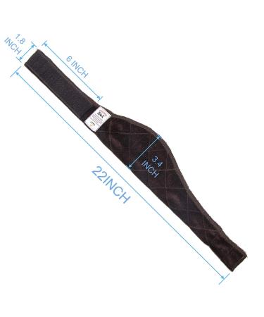 GEX Wig Grip Band - Adjustable & Non-Slip Velvet Headband for Extra Comfort and Hold (Brown) - Buy Online on GoSupps.com