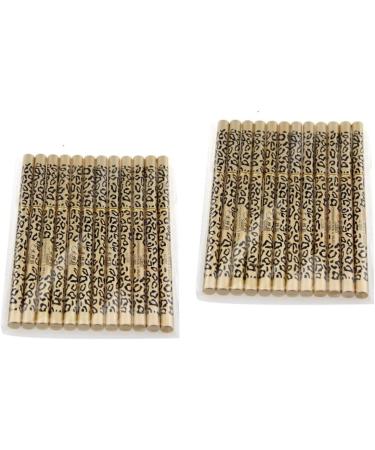 Beavorty 2pcs set 12pcs Waterproof Pencil Shell Black Brush of Eyebrow & Pens Double-ended Eyeliner Leopard - Buy Online on GoSupps.com