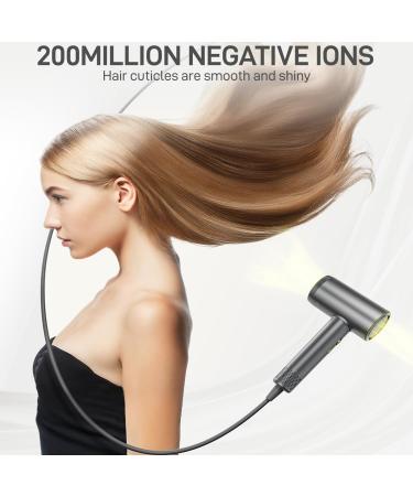 Handheld Hair Dryer 1200W 110000RPM - Fast Drying Salon Quality Portable with Magnetic Nozzle & Negative Ions - International Shipping Available - Buy Online on GoSupps.com