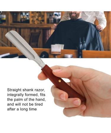 Premium Mahogany Handle Straight Edge Razor - Perfect for Eyebrow Trimming & Hair Shaving (S53-7 Silver) - International Shipping - Buy Online on GoSupps.com