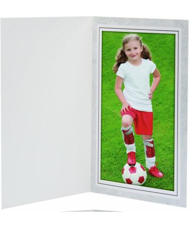 Neil Enterprises Inc. 5x7 Grey Photo Folder 100 Pack - Traditional Design | 5x7 Size - Buy Online on GoSupps.com