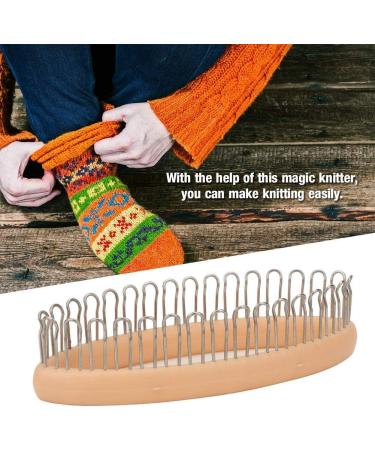 GLOGLOW Knitter Looms Set - DIY Socks Leg Warmers Weaver Crochet Ring Knitting Machine Accessories - Buy Online on GoSupps.com