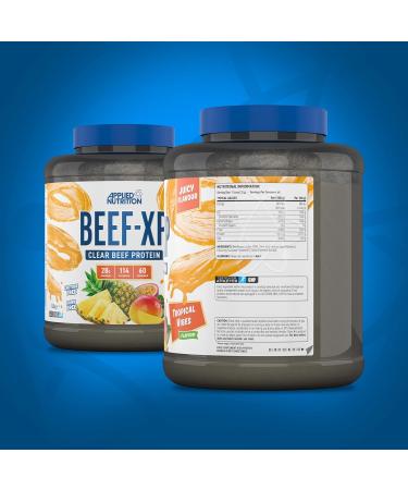 Applied Nutrition Beef XP - Tropical Vibes Hydrolysed Beef Protein Isolate Powder 1.8kg - 60 Servings - Buy Online on GoSupps.com