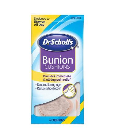 Dr. Scholl's Bunion Cushions Felt 6 Each (Pack of 3)