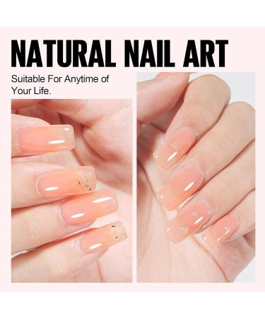 TOMICCA Nude Jelly Gel Polish - Pink Translucent Soak Off Neutral Color 15ML - Buy Online on GoSupps.com
