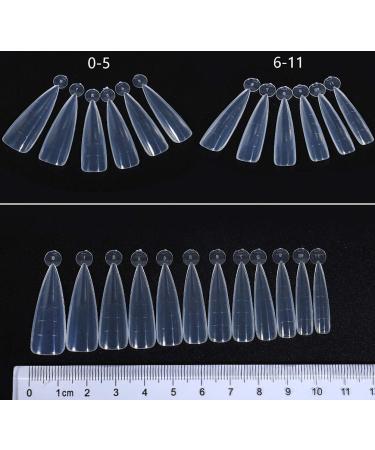 STILETTO Dual-Tips Popits - 10 Sizes with Length Guides for Acrylic & UV Gel | Reusable Nail Forms for Perfect Manicures - Buy Online on GoSupps.com