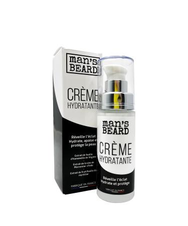 man's beard - Moisturizing cream - Ingredients of natural origin - 100% Made in France - Capacity: 30 ml