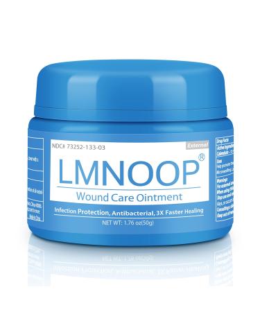LMNOOP Wound Healing Ointment for Chronic Wound Bedsore Skin Ulcers Cellulitis Burns Sores Surgical Wound Infected Wound Cuts Blisters Pain Relief Anti-Infection Anti-inflammatory Cream 1.76 Ounce (Pack of 1)