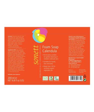 Sonett Organic Calendula Foam Soap for Children - Certified Organic Liquid Body Care (1 Count) - Buy Online on GoSupps.com