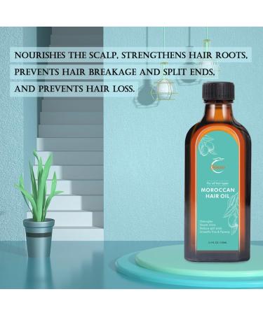 Moroccan Argan Treatment Hair Oil - Extra Strength for Luxurious Hair Care Split Ends & Frizz Repair - Buy Online on GoSupps.com