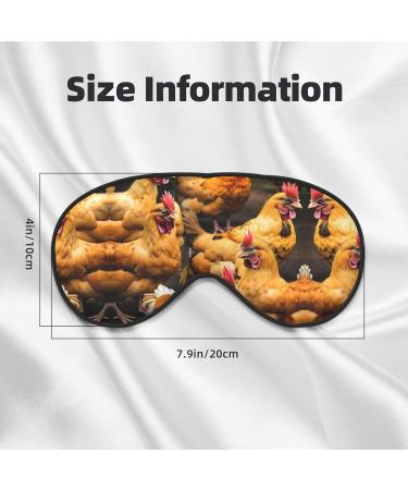 Unisex Chickens Print Sleeping Eye Mask - Soft Comfortable Light-Blocking for International Shipping - Buy Online on GoSupps.com