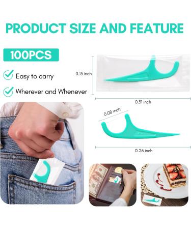 FAMILIFE Mint Dental Floss Picks - 100 Individually Wrapped Dental Flossers for Healthy Teeth & Fight Tooth Decay | Portable Floss Sticks - Buy Online on GoSupps.com