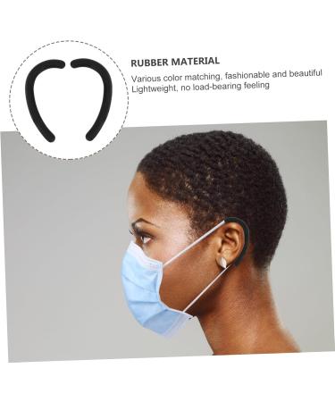 Lurrose 30 Pair Anti-Snag Ear Bruises Glasses Handle Protectors Adjustable Ear Protectors & Face Cover Rope Hook Black (3 Pack) International Shipping Available - Buy Online on GoSupps.com