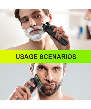 Electric Razor for Men - Electric Shavers for Men with Magnetic Detachable Head 3D Floating Head Type-C Charging Wet & Dry Use Ideal for Travel Office Black - Buy Online on GoSupps.com