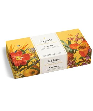 Tea Forte Petite Presentation Box - Assorted Variety Tea Samplers with 10 Handcrafted Pyramid Infusers - Premium Fruity Tea Gift Set - Buy Online on GoSupps.com