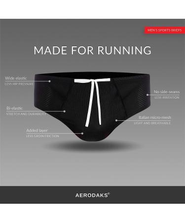 AERODAKS Men's Micro-Mesh Briefs for Sports/Running | Made in Australia | Size 32 - Buy Online on GoSupps.com