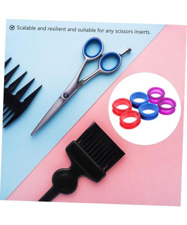 Minkissy Finger Trap Scissors Protection Rings | Silicone Scissors Finger Protection Accessories | Soft 3x2x1cm Shear Inserts in Various Colors - Buy Online on GoSupps.com