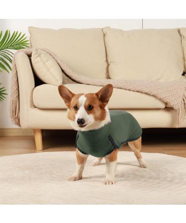 Shop Hjyokuso Dog Sweater - Warm & Lightweight Fleece Coat for Small to Large Dogs - Perfect Winter Outdoor Jacket in Green - Buy Online on GoSupps.com