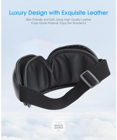 MUSICOZY Eye Massager with Heat & Vibration | Bluetooth Music Relaxation Mask for Migraines & Eye Strain | Best Gift for Women (Black - Buy Online on GoSupps.com