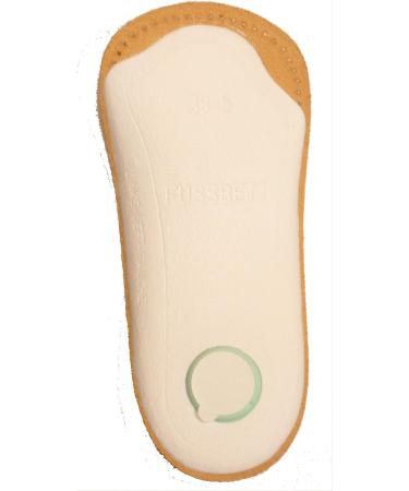 Pedag Holiday Sheepskin Orthotic Inserts | Handmade in Germany | Arch Support & Metatarsal Pad | Heel Cushion | Tan | 3/4 Length | Fits Tight Shoes | US Women 8 / EU 38 - Buy Online on GoSupps.com