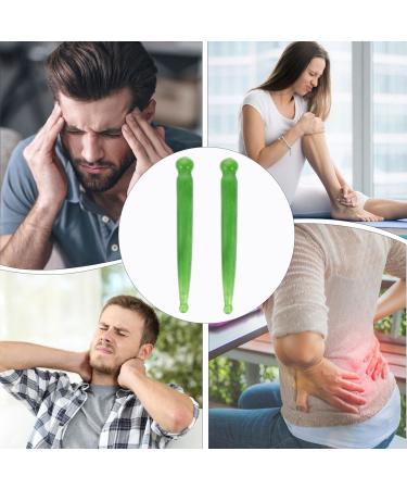 Healvian 2Pcs Manual Massage Pen & Gua Sha Tools - Facial Body Eye Neck & Back Massage Stick for Pain Relief - Buy Online on GoSupps.com