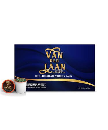 Van Der Laan Chocolate Hot Cocoa Pods - Gourmet Dutch Chocolate Assorted Variety Pack - 40 Count - Compatible with K Cup Brewers - Buy Online on GoSupps.com