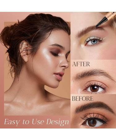 Eyebrow Microblading Pen 2024 New Eyebrow Pencil with an Upgrade Micro-Fork Tip Applicator Waterproof Long-Lasting Microblading Pencil for Eyebrows Microblading Pen for Natural Looking Brows Makeup 4pcs - Buy Online on GoSupps.com