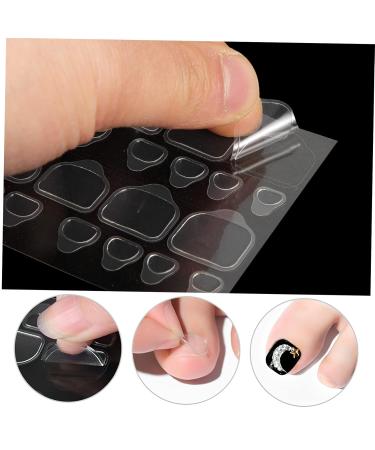Mikinona 20 Sheets Nail Stickers For False Nails With Glue Nail Tabs Label Sticker Hairdresser Gummed Paper High Quality Invisible Adhesive - Buy Online on GoSupps.com