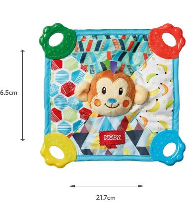 Nuby Teething Blankie - Assorted Styles | Soothing Teether for Babies - Buy Online on GoSupps.com