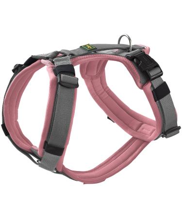 Hunter Harness Maldon Up Size:L Color:Old pink/grey L old pink/grey
