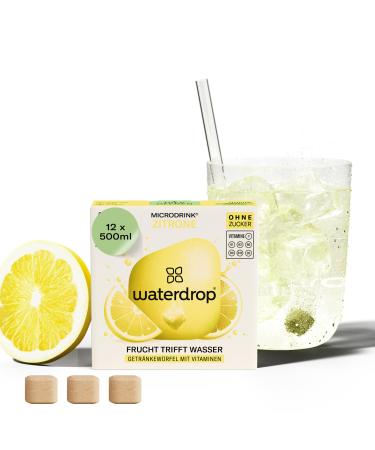 waterdrop MICRODRINK Waterdrop Microdrink Lemonade: Lemon 12 drops sugar-free drink powder fruity flavor fruit and p extracts