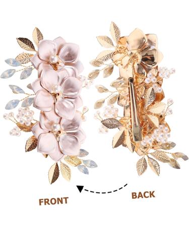 ifundom girl hair accessories European and wedding side clip bridal hair accessories for wedding bridal hair accessories girl headgear alloy bridesmaid gold hair clip - Buy Online on GoSupps.com