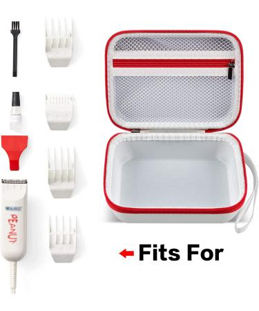 Wahl Professional Peanut Classic Clipper Trimmer Case Organizer - White | Compatible with #8685 8655 8655-200 8633 8081 8035 | Holder for Attachment Comb, Oil, Cleaning Brush, Blade Guard - Buy Online on GoSupps.com