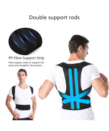 LUXOPALOPI Back Posture Corrector for Men and Women - Adjustable Lumbar Shoulder Support for Effective Neck and Shoulder Posture Correction (L) - Buy Online on GoSupps.com