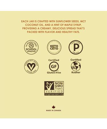 Healthy Crunch Seed Butter Creamy Flavor - 6 Units X 340 Grams - Sunflower Butter Alternative - Nut Butter Spread - Perfect for Snacks - Organic Sunflower Seed Butter Option - Non-GMO & Vegan - Buy Online on GoSupps.com