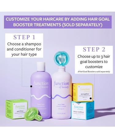 Function of Beauty Custom Shampoo & Conditioner Set for Wavy Hair | Sulfate-Free Fermented Rice Water & Argan Oil | 11 oz Each - International Shipping Available - Buy Online on GoSupps.com