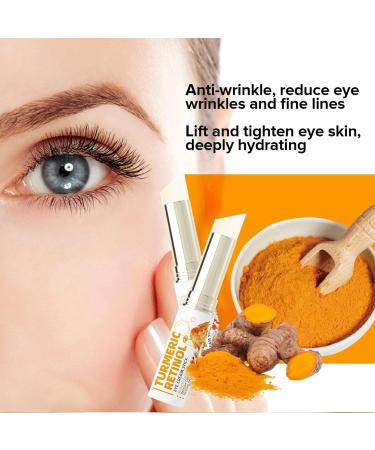 Turmeric Retinol Eye Cream Stick Moisturizing Eye Cream Anti-Aging Under Eye Cream for Dark Circles Puffiness Eye Bags (1 PCS) - Buy Online on GoSupps.com