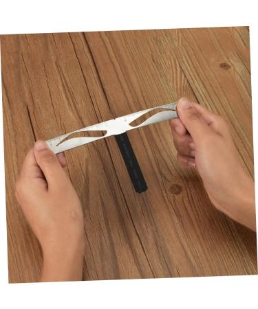 Didiseaon 1pc Eyebrow Template Eyebrow Shaping Stencil Eyebrow Ruler Stainless Steel Triangular Ruler Size 1 As Shown - Buy Online on GoSupps.com