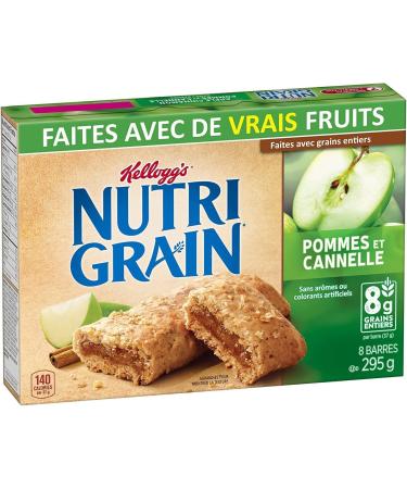 Apple & Cinnamon Flavour Soft Cereal Bars Bundle. Includes (2) Packages of Nutri Grain Cereal Bars Apple & Cinnamon Flavour (8 bars per 295g box) with BIG MAPLE Trivia Cards. Great for Snacking at Home School Office Friends Family - Buy Online on GoSupps.com