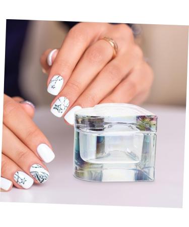 Housoutil Acrylic Powder Acrylic Liquid Holder Bowl Liquid Powder Crystal Cup Monomer Dish Holder Acrylic Monomer Dish Acrylic Liquid Dish Dappen Dish Rack Crystal Glass Nail 7x6.5cm As Shown - Buy Online on GoSupps.com