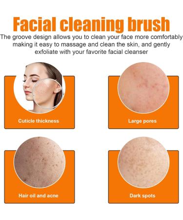 SULIVES Silicone Face Scrubber Brush - Soft Bristle Manual Facial Cleansing Exfoliator for Pores - Skin Care for Men & Women - Bath Shower & Makeup Set (Black) - Buy Online on GoSupps.com