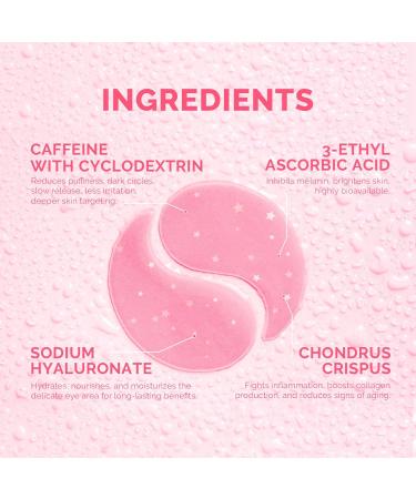 Under Eye Patches for Dark Circles - Caffeine Gel Masks for Puffiness & Wrinkles - 30 Pairs Brightening Moisturizing Treatment - Perfect Gift for Moms & Travelers - Buy Online on GoSupps.com