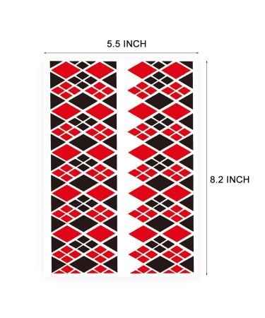 Women's Halloween Temporary Tattoo Stickers - 3 Sheets for Girls & Kids Costume Party Makeup - Buy Online on GoSupps.com