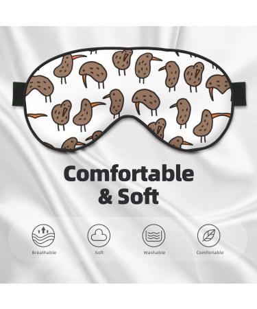 Kiwi Birds Cute Print Unisex Sleeping Eye Mask | Soft Adjustable Strap Sleep Mask for Relaxation - Buy Online on GoSupps.com