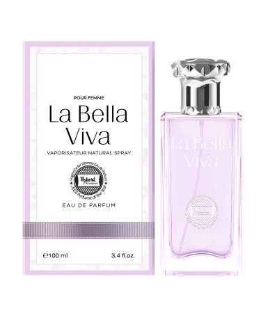 Hybrid & Company Women La Bella Viva Happiness Pour Femme Eau De Parfum Vaporisateur Natural Spray 3.4 Fl Oz