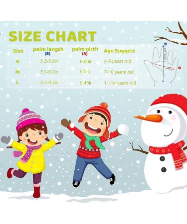 ThxToms Kids Winter Gloves - Waterproof Ski Snow Gloves for Boys and Girls - Black Large (11-14 Years) - Buy Online on GoSupps.com