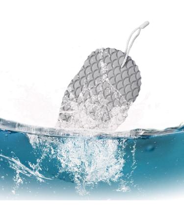 Exfoliating Bath Sponge - Soft Reusable Shower Brush for Dead Skin Removal - Gray Adult Bath Accessory - Buy Online on GoSupps.com