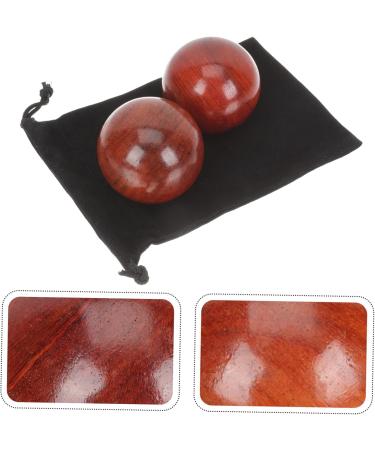 Frcolor 6 STK Wooden Health Balls - Roll & Strengthen | Hand Exercises Muscle Relief Meditation & Acupuncture Fitness - Buy Online on GoSupps.com